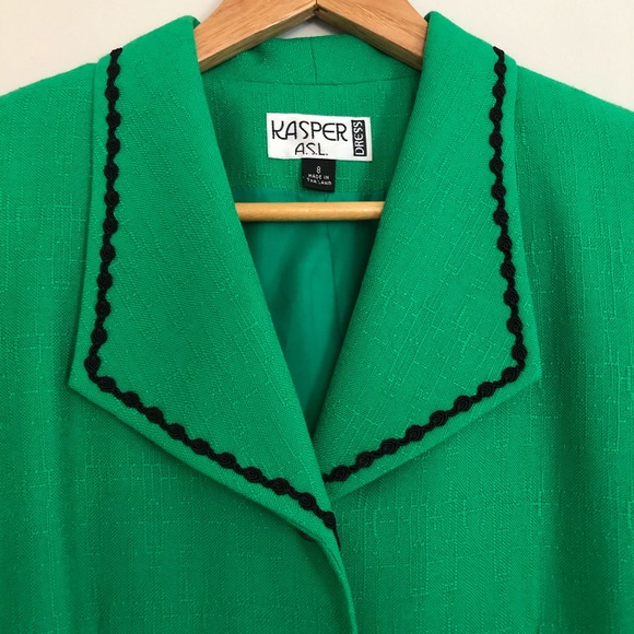 Vintage Kasper ASL Dress/Duster Jacket 6 - Picture 5 of 8